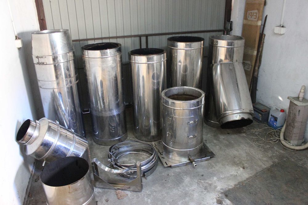 Komin nierdzewny   dwuscienny izolowany   350 mm srednica