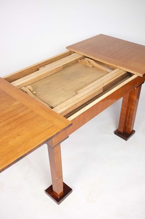 POLSKI MODERNIZM lat 20stych, stół z krzesłami, art deco, palisander