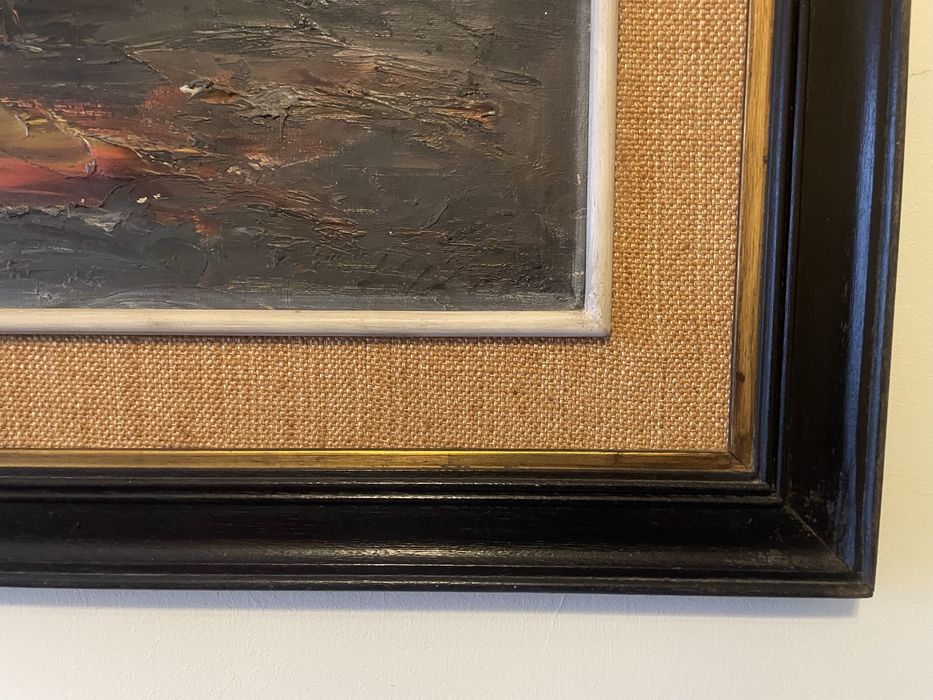 Quadro antigo com motivos náuticos