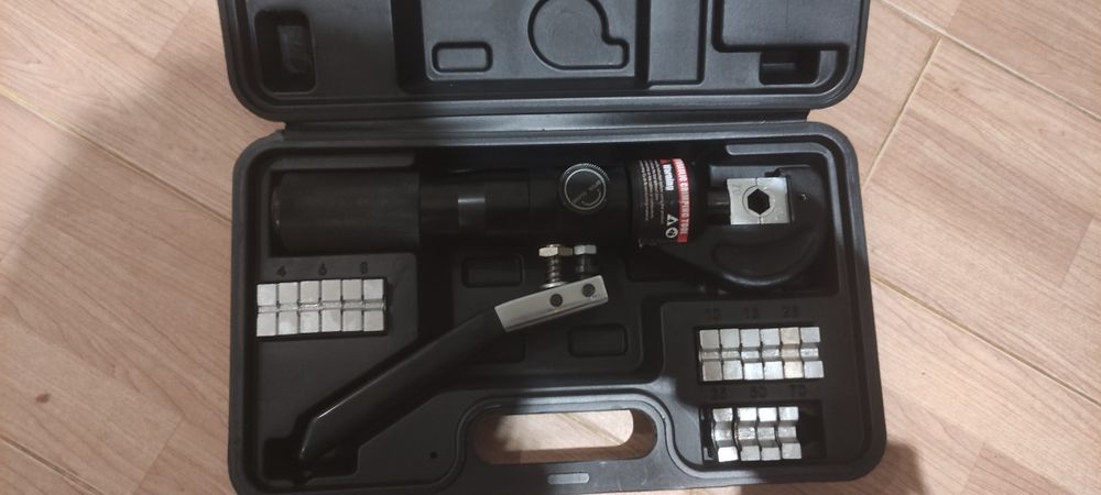 Alicate prensa cravar terminais cobre aluminio até 70mm