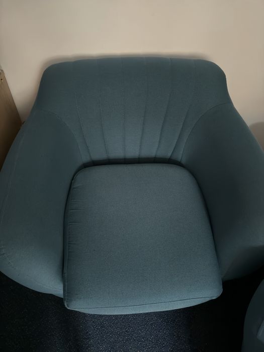 Kanapa + fotel w kolorze turkusowym