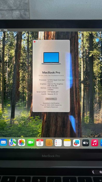 MacBook Pro 2019 13” i5 8Gb 128Gb - Cinzento Espacial