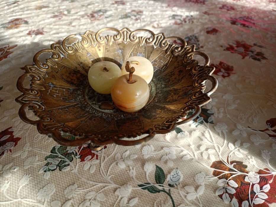 Фруктовниця цукерниця латунь  бронза .