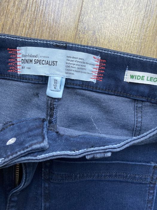 Spodnie river island  wysoki stan wyszczuplające rozm. 36 #wideleg