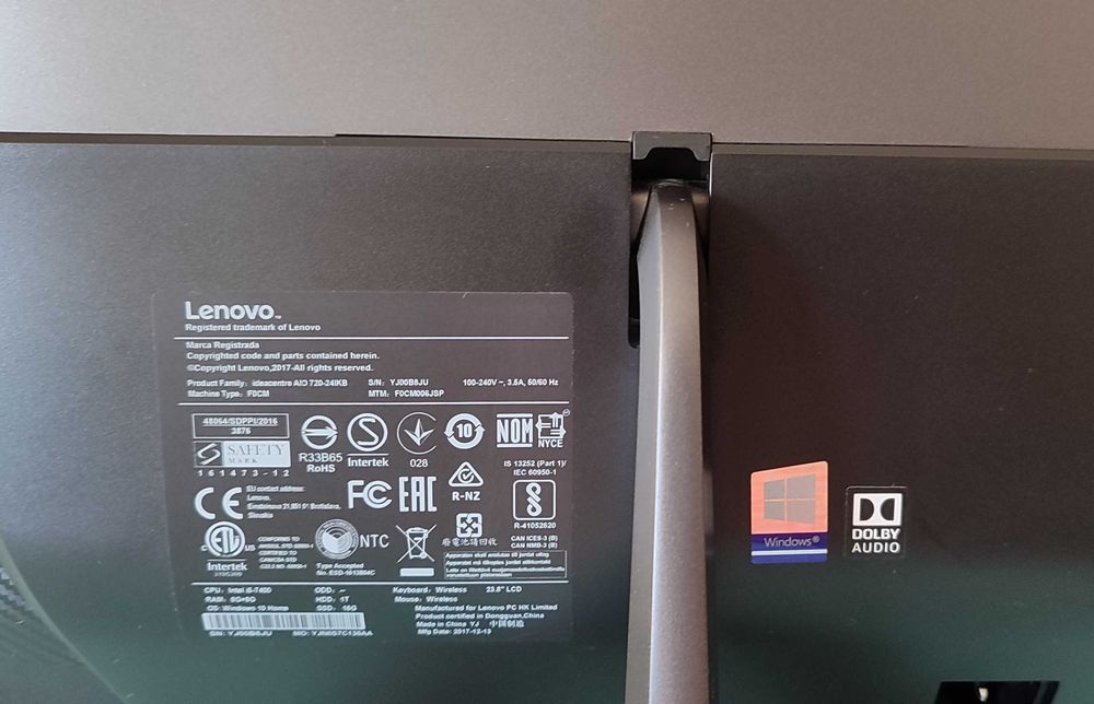 Computador Desktop All-in-One Lenovo IdeaCentre 720 AIO