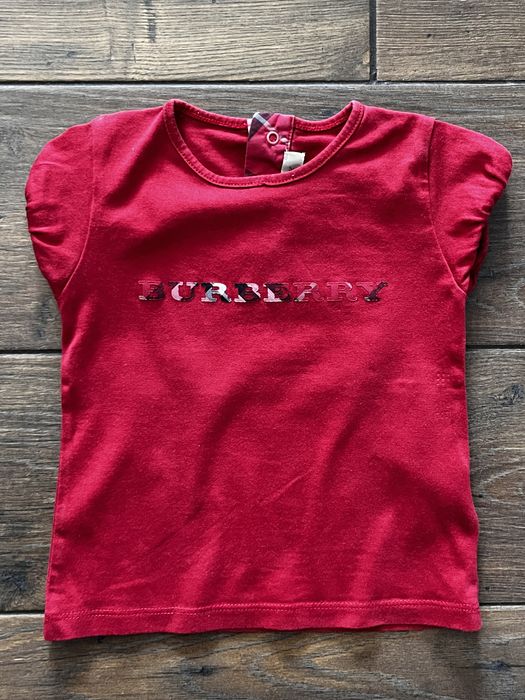 68 burberry czerwony tshirt bawełna