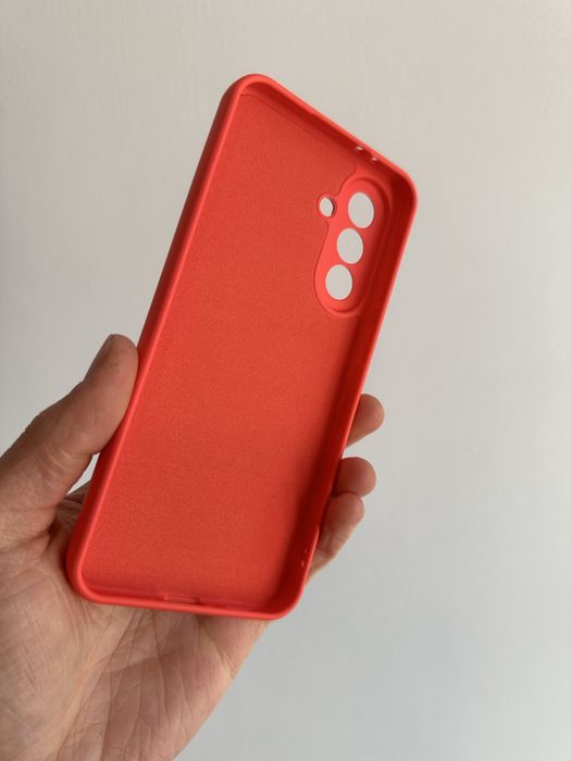 Etui Plecki Silikon pomarańczowe + SZKŁO hartowane do SAMSUNG GALAXY A57