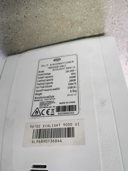 Ar condicionado interior e exterior