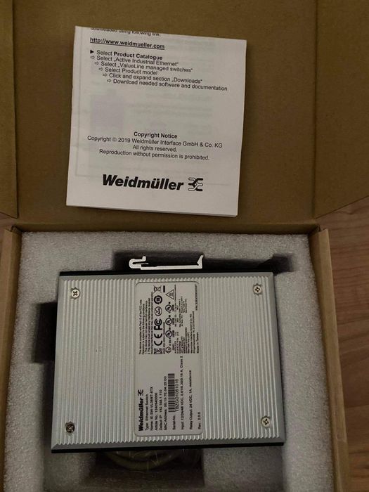 Weidmuller przełącznik sieciowy (switch) IE-SW-VL08MT-8TX