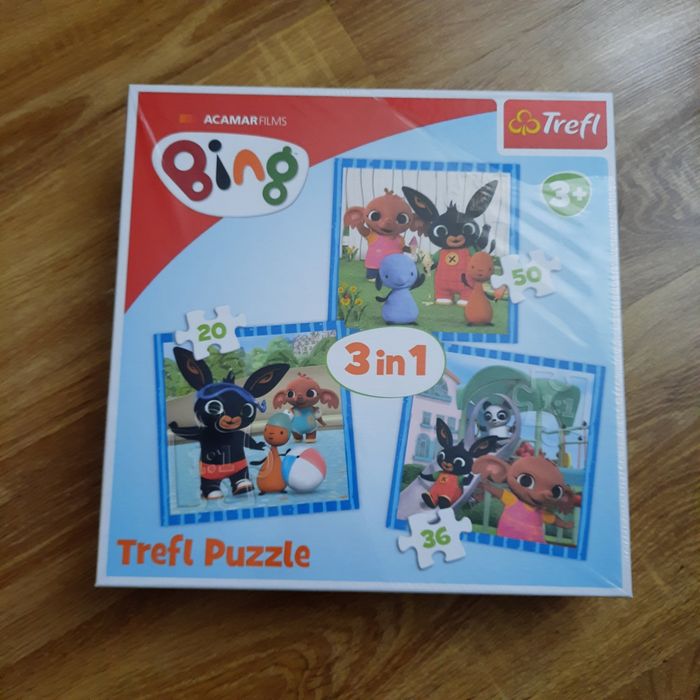 TREFL puzzle 3w1 zabawy z przyjaciółmi Bing 20/36/50 el