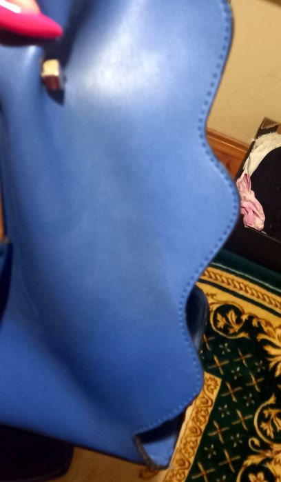 Torba granatowa z kosmetyczką