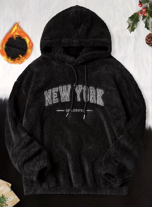 New /Чоловічий теплий худі на флісі NEW YORK