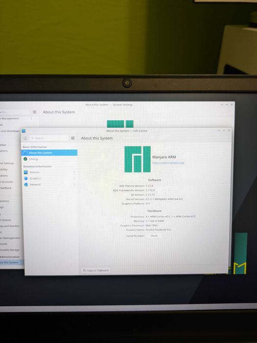 Pinebook Pro - linux laptop