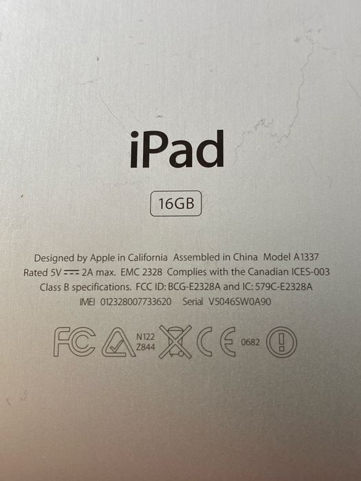 Tablet Apple iPad A1337
