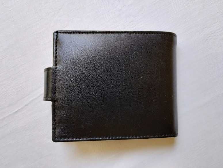 portfel z portmonetką BACCIO skórzany nowy