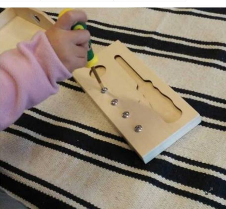 Montessori Chave de fenda - ferramentas de aprendizagem