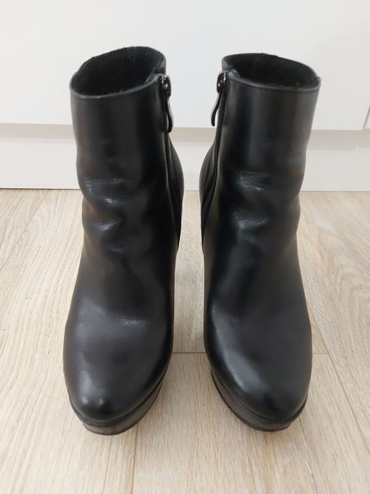 Botki skórzane Nessi 36 ocieplane