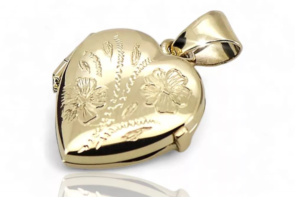 Złota zawieszka 14k 585 puzderko serce cpn070y Gdańsk biżuteria