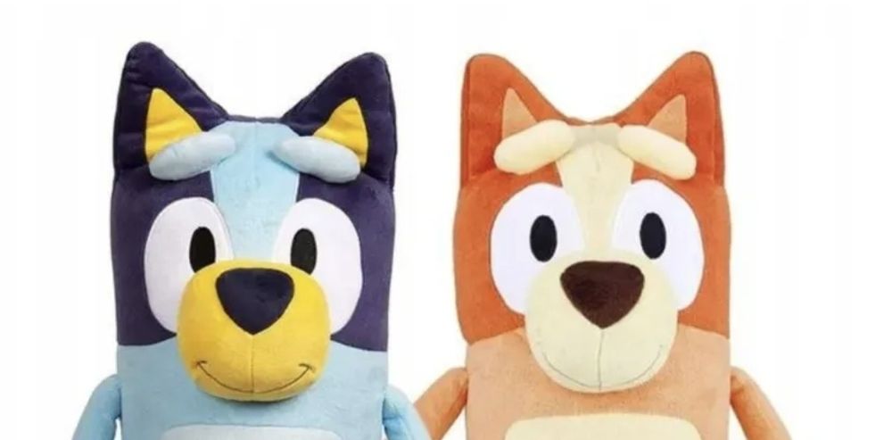 BINGO i BLUEY 40cm Zestaw Maskotka  Pluszak Zabawka PRZYTULANKA BLUEY