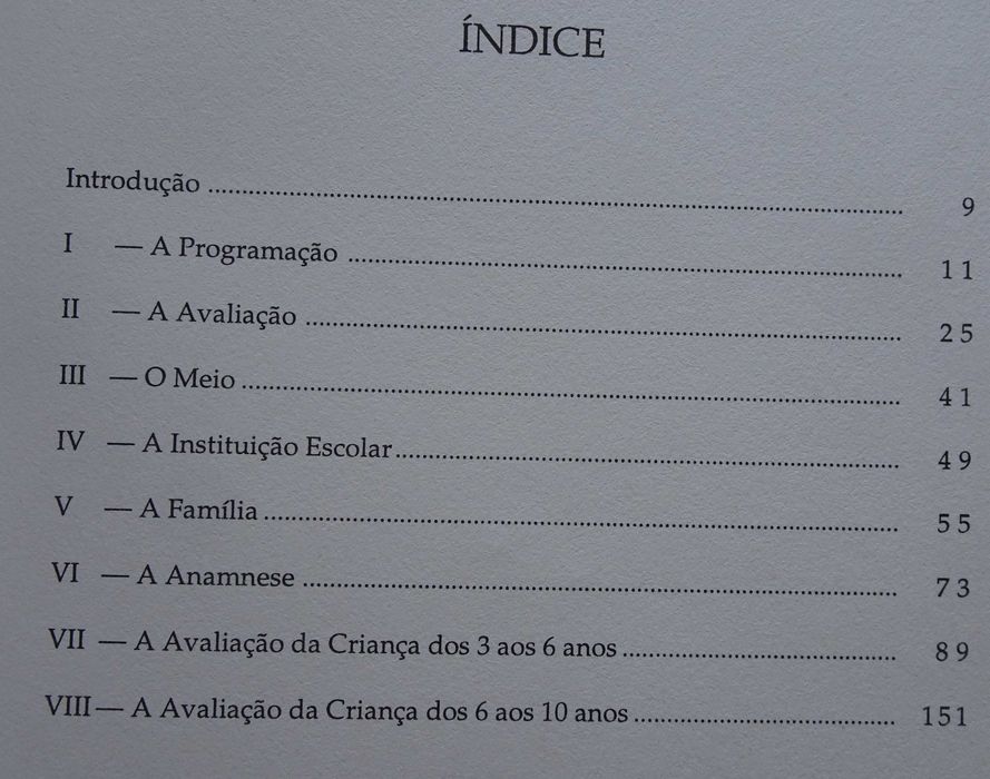 Programação e Avaliação Desenvolvimental