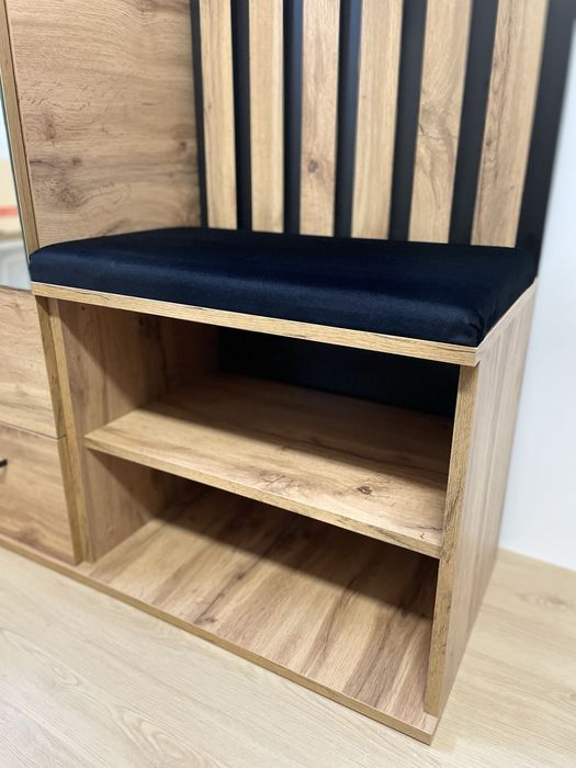 Graderoba, szafka na buty z wieszakami na kurtki, szafka na buty,