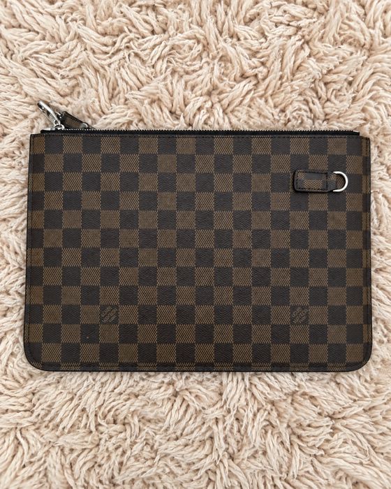Клатч Louis Vuitton / папка LV стиль коричнева