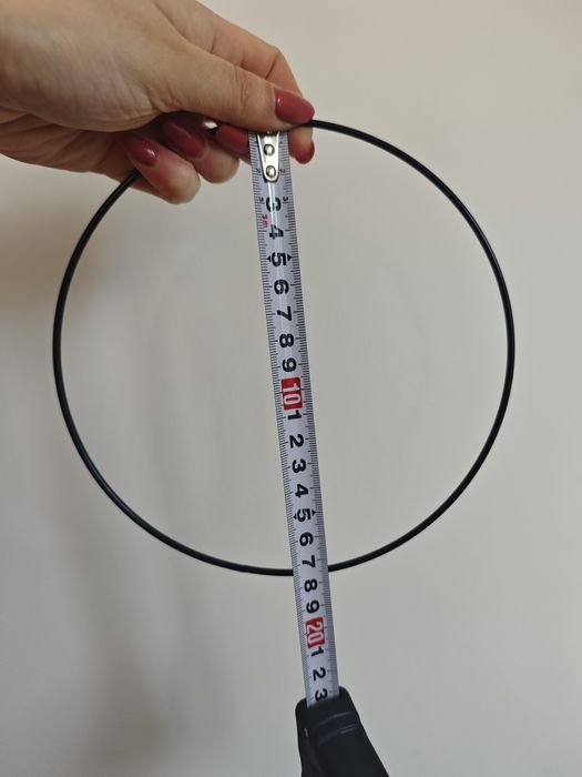 10 metalowych obręczy czarnych