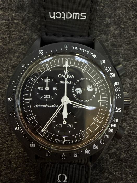 Часы, Годинник Swatch x OMEGA MoonSwatch «Mission to Moonphase New Moon