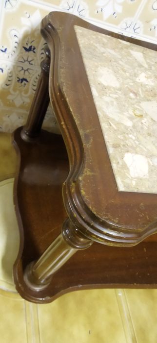 Mesa de apoio pedra marmore