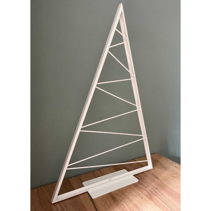 Choinka metalowa premium 62 cm – biała ozdoba świąteczna