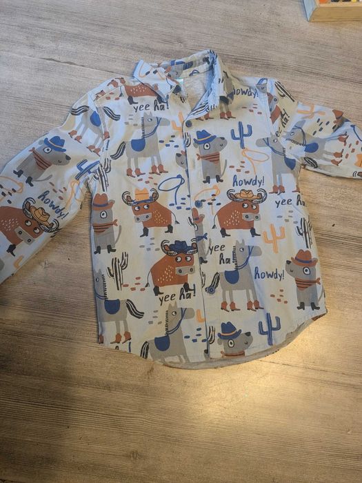 Koszule i sweter chlopiecy 110/116