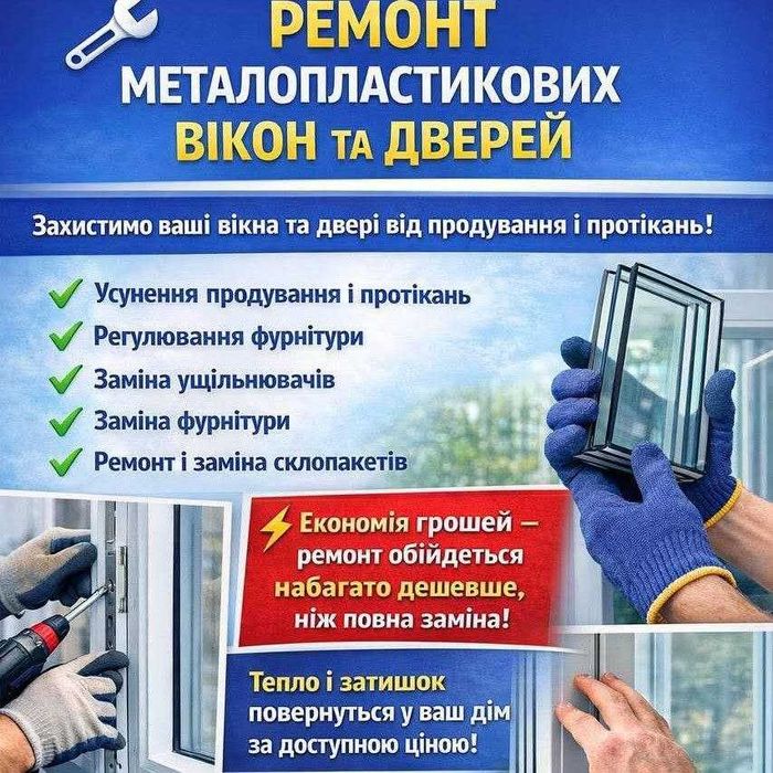 WDS за 4 ДНІ, Aluplast, REHAU, Металопластикові вікна, двері, Відкоси