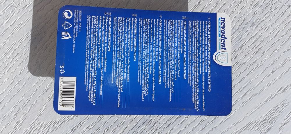 Cabeças escova dentes eléctrica.