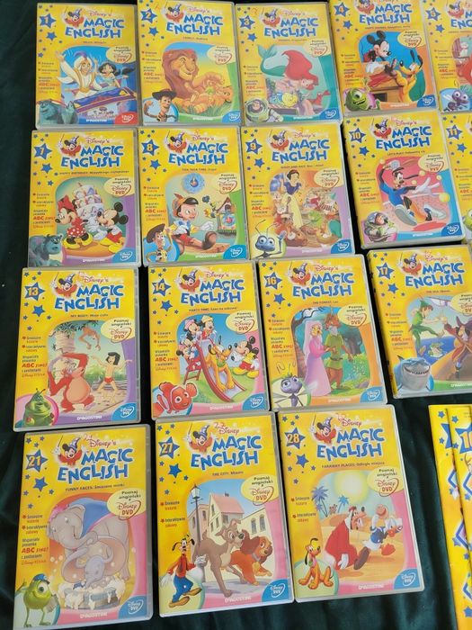 Magic English,angielski, płyty DVD z ksiazeczkami