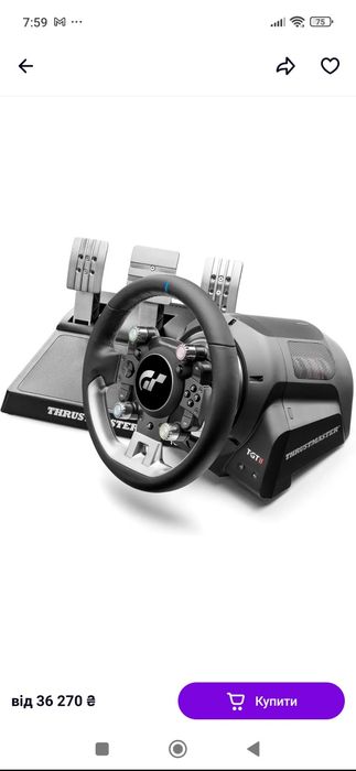 Продам руль T-GT 2 на PC, PS4-PS5 гарний стан.