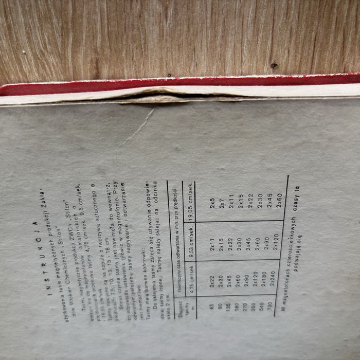 Taśma magnetofonowa Stilon 15cm BIAŁA