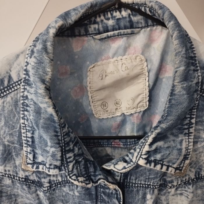 Koszula marmurkowa jeans