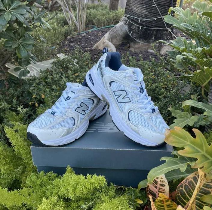 New Balance 530 White Silver Navy R.42