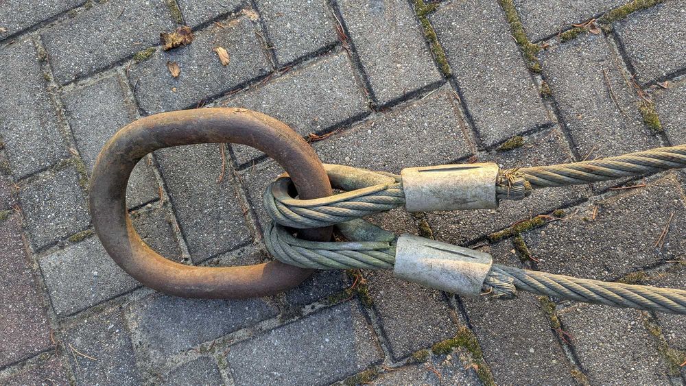 Zawiesie linowe 2C dwucięgnowe 5m zakończone hakami średn. 22mm 8 ton