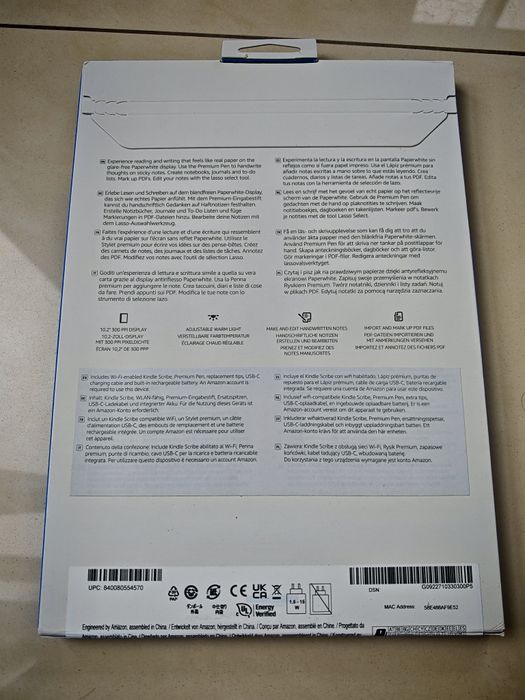 Amazon Kindle Scribe 16 GB pen premium notes elektroniczny