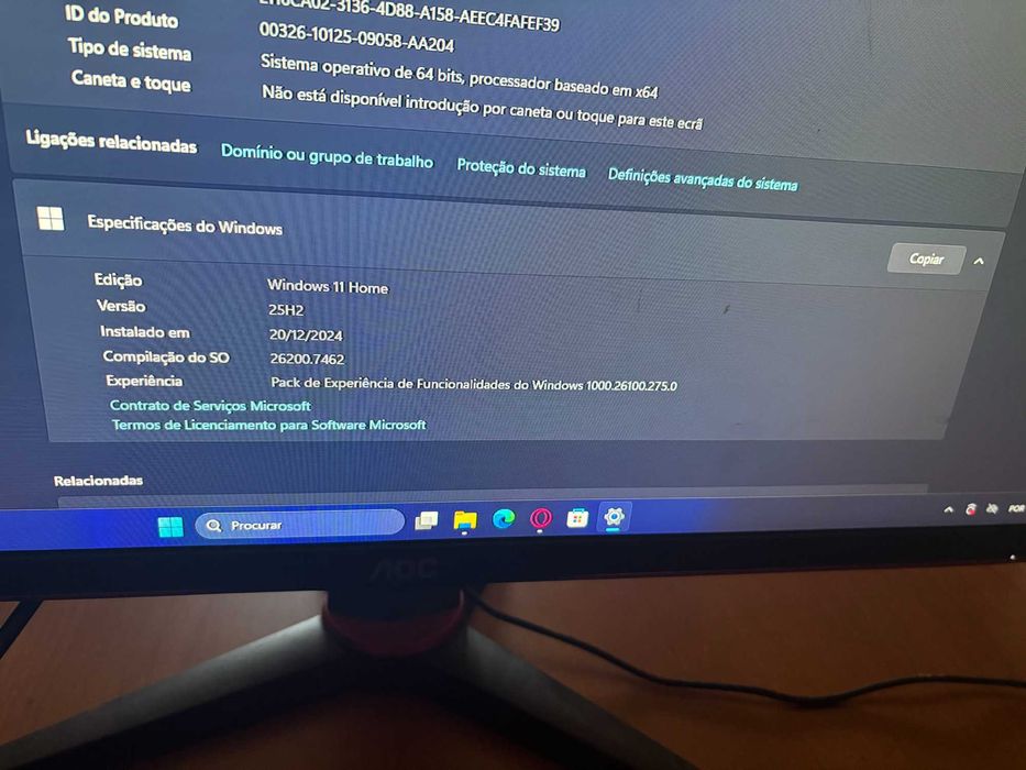 computador gaming em ótimo estado