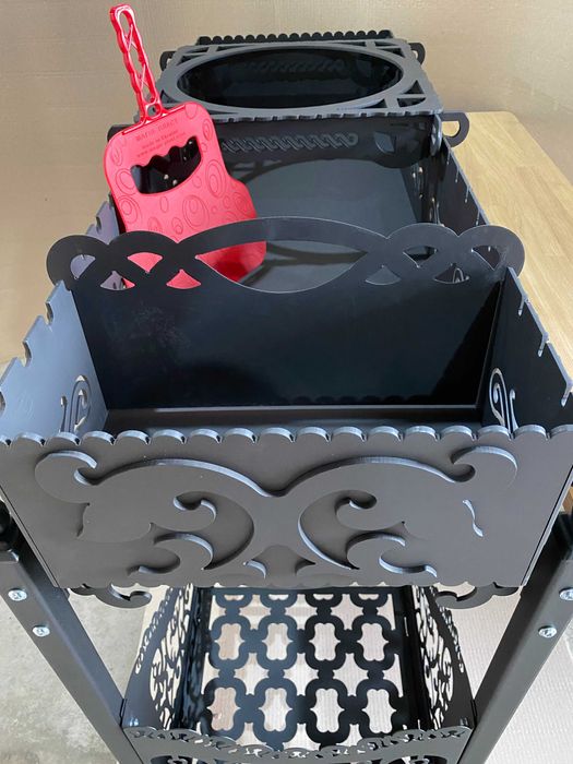 Мангал разборной Армада-2, толщина 4мм, подставка под казан в подарок