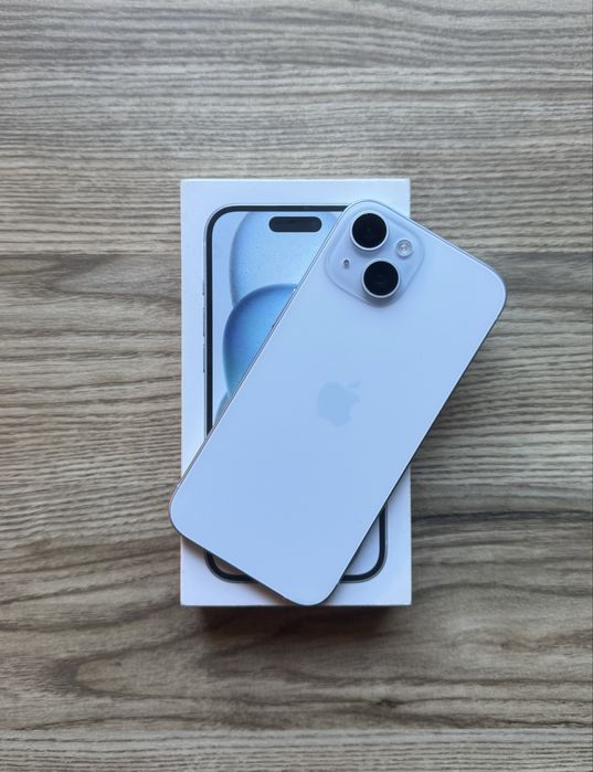 Iphone 15 Blue 128gb idealny bateria 87%