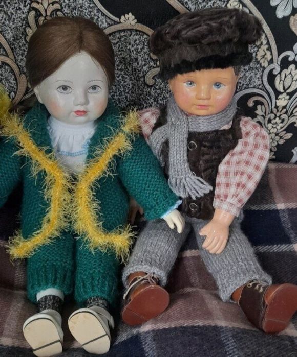 Антікварна лялька 40 см бігідур