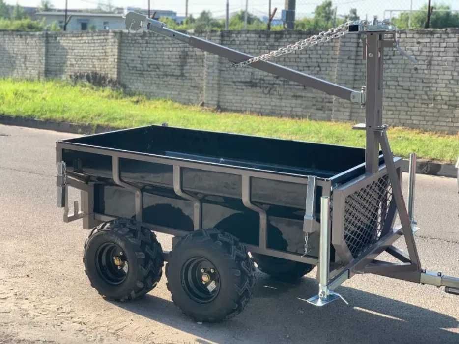 Прицеп до квадроцикла причіп самоскид SHARK 1500 садовий Can Am причеп