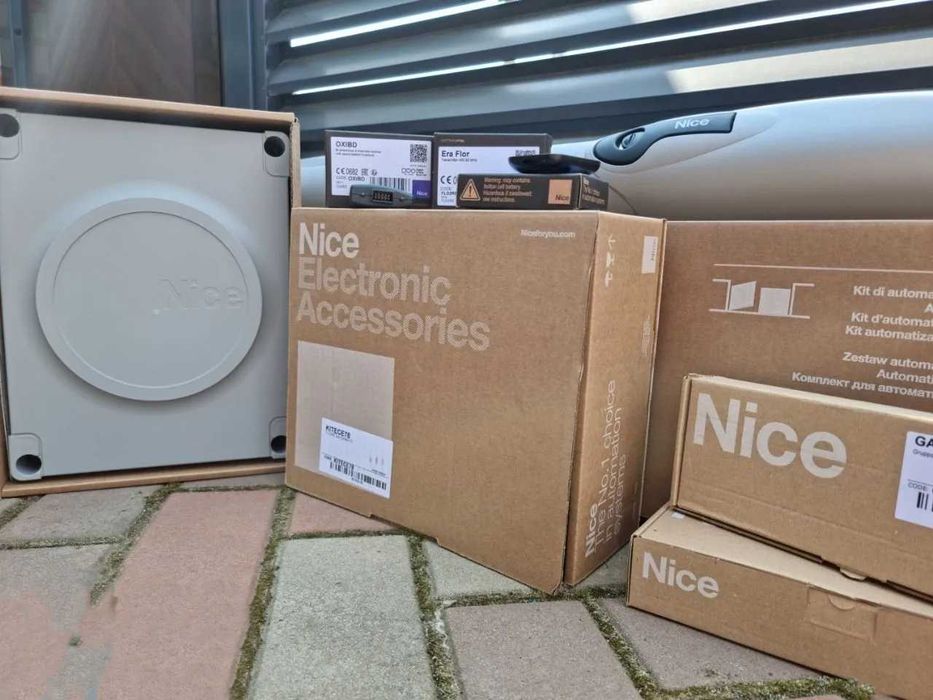 Автоматика для распашных ворот Найс, Приводы на ворота, Nice, Монтаж