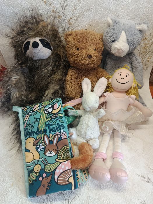 Jellycat кот ленивец кукла книжка зайчик кролик мишка ведмедик  Jelly cat мяг