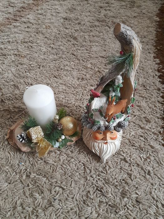 Ozdoba Swiateczna ze światełkiem  I Nowy Stroik Świąteczny Ozdobny