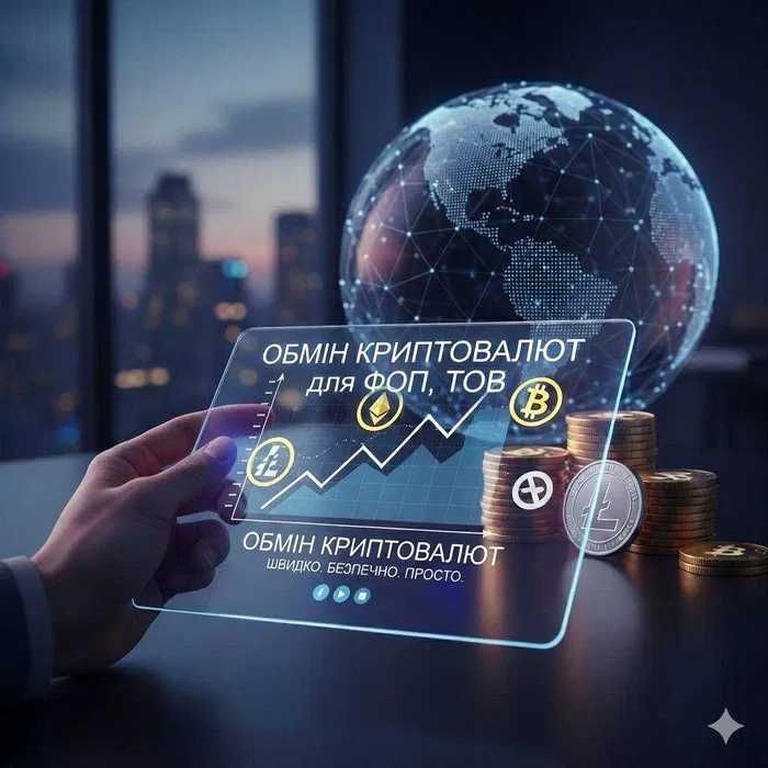 Послуги ТОВ, ФОП, Обнал. Без ПДВ. USDT