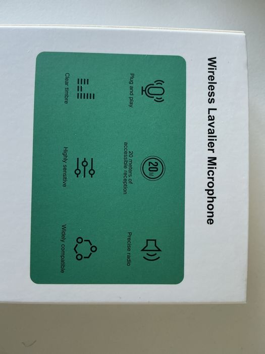 Microfone de lapela Wireless